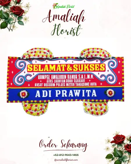 Papan Bunga Ucapan Selamat Bedahlawak